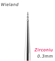 Freza Wieland Select Zirconiu 0.3mm conic